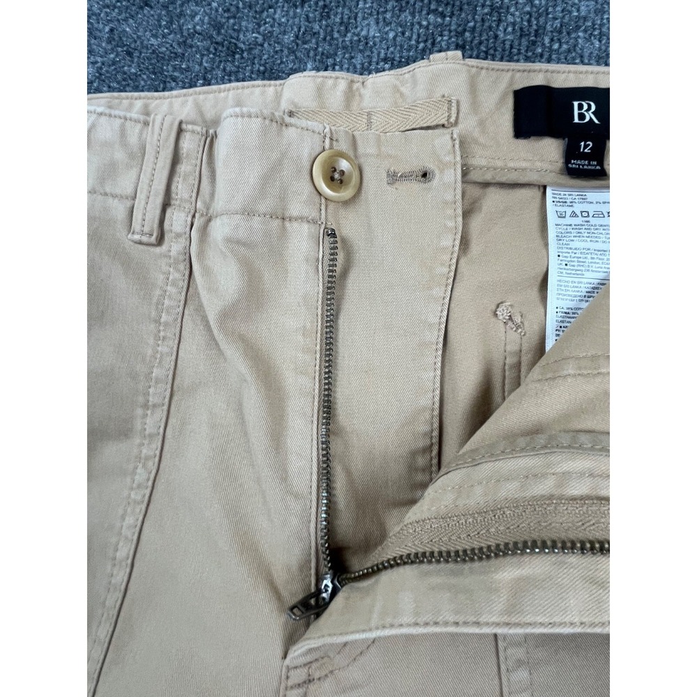 Banana Republic Womens Pants Khaki Size 12 Straight Leg Chino  Cotton - Picture 7 of 9